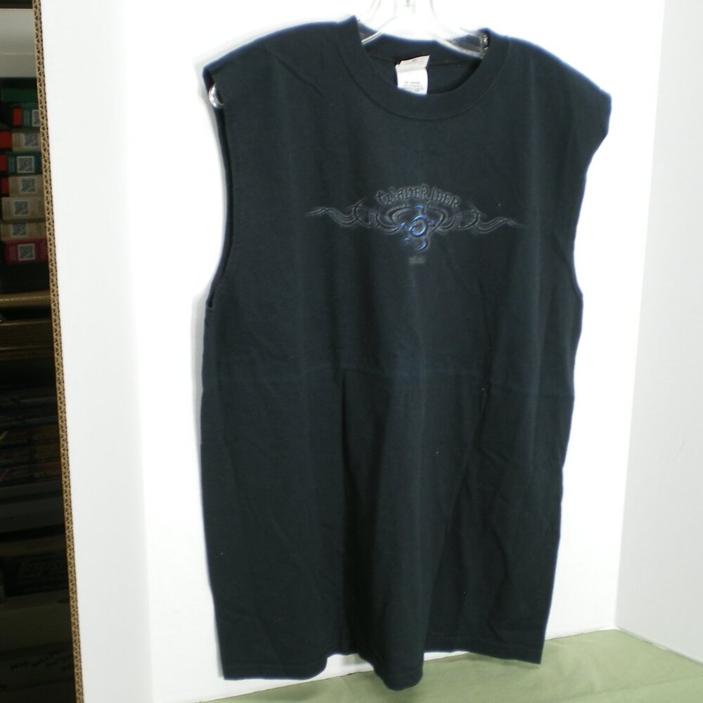Wave Rider Hawaii Black Sleeveless Tee Shirt, Size Large